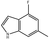 4-氟-6-甲基-1H-吲哚 结构式