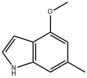 4-メトキシ-6-メチル-1H-インドール 化学構造式
