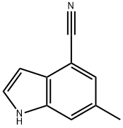 1H-Indole-4-carbonitrile, 6-Methyl- Struktur
