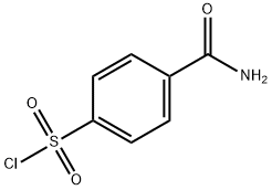 4-(氯磺酰基)苯甲酰胺, 885526-86-3, 结构式