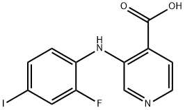 3-(2-fluoro-4-iodophenylaMino)isonicotinic acid Struktur