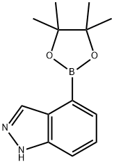 4-(4,4,5,5-四甲基-1,3,2-二氧杂硼烷-2-基)-1H-吲唑 结构式