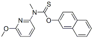 N-メチル-N-(6-メトキシ-2-ピリジニル)チオカルバミド酸O-(2-ナフチル) 化学構造式