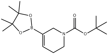 1-BOC-3,6-二氢-2H-吡啶-5-硼酸频哪醇酯 结构式