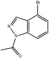 1-乙酰基-4-溴-1H-吲唑, 885698-70-4, 结构式