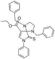885722-38-3 1,4-DIBENZYL-7-PHENYL-6-THIOXO-1,4,7-TRIAZA-SPIRO[4.4]NON-8-ENE-9-CARBOXYLIC ACID ETHYL ESTER