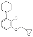 Piperidine, 1-[2-chloro-3-(oxiranylmethoxy)phenyl]- Struktur