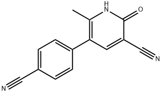 3-Pyridinecarbonitrile, 5-(4-cyanophenyl)-1,2-dihydro-6-methyl-2-oxo-|5-(4-氰基苯基)-1,2-二氢-6-甲基-2-氧代-3-吡啶腈