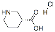 (R)-ピペリジン-3-カルボン酸塩酸塩 化学構造式