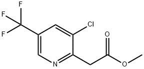 Methyl 2-(3-chloro-5-(trifluoroMethyl)pyridin-2-yl)acetate Struktur