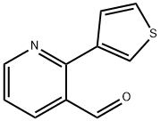 2-(3-Thienyl)-3-pyridinecarboxaldehyde Struktur