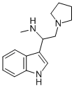 [1-(1H-INDOL-3-YL)-2-PYRROLIDIN-1-YL-ETHYL]-METHYL-AMINE
 Struktur