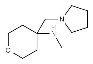 METHYL-(4-PYRROLIDIN-1-YLMETHYL-TETRAHYDRO-PYRAN-4-YL)-AMINE
 Structure