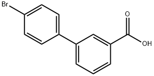 4'-ブロモ-3-ビフェニルカルボン酸 化学構造式