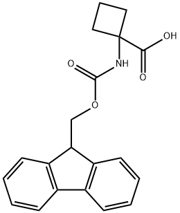 FMOC-1-AMINO-1-CYCLOBUTANECARBOXYLIC ACID Struktur