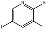 2-溴-3,5-二碘吡啶 结构式