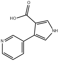 4-PYRIDIN-3-YL-1H-PYRROLE-3-CARBOXYLIC ACID Structure