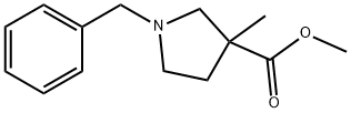 Methyl 1-benzyl-3-methylpyrrolidine-3-carboxylate Struktur