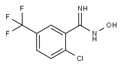 2-CHLORO-N-HYDROXY-5-TRIFLUOROMETHYL-BENZAMIDINE Structure