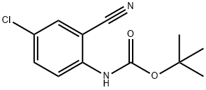 (4-氯-2-氰基苯基)氨基甲酸叔丁酯, 885964-73-8, 结构式