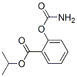 propan-2-yl 2-carbamoyloxybenzoate Struktur