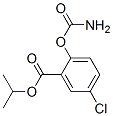 propan-2-yl 2-carbamoyloxy-5-chloro-benzoate Struktur