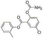 (2-methylphenyl) 2-carbamoyloxy-5-chloro-benzoate 化学構造式