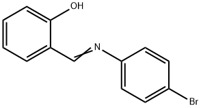 2-[(4-ブロモフェニル)イミノメチル]フェノール 化学構造式