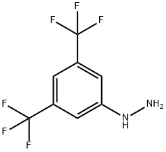 3,5-ビス(トリフルオロメチル)フェニルヒドラジン 化学構造式