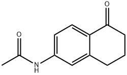 N1-(5-オキソ-5,6,7,8-テトラヒドロナフタレン-2-イル)アセトアミド 化学構造式