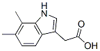 Indole-3-acetic acid, 6,7-dimethyl- (7CI) Struktur