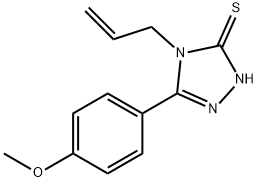 4-アリル-5-(4-メトキシフェニル)-4H-1,2,4-トリアゾール-3-チオール 化学構造式