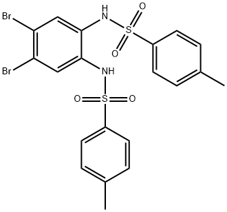 N-(4,5-Dibromo-2-([(4-methylphenyl)sulfonyl]amino)phenyl)-4-methylbenzenesulfonamide Structure