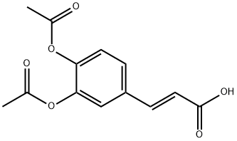 (E)-咖啡酸二乙酸酯, 88623-81-8, 结构式
