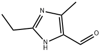 2-エチル-4-メチル-1H-イミダゾール-5-カルバルデヒド 化学構造式