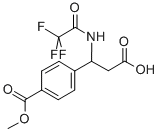 3-[4-(METHOXYCARBONYL)PHENYL]-3-[(2,2,2-TRIFLUOROACETYL)AMINO]PROPANOIC ACID Structure