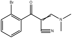 3-(Dimethylamino)-2-(2-bromobenzoyl)acrylonitrile Structure