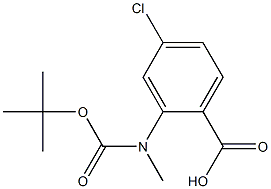 ANTHRANILIC ACID, N-BOC-N-METHYL-4-CHLORO
 Structure