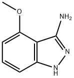 4-甲氧基-1H-吲唑-3-胺, 886362-07-8, 结构式