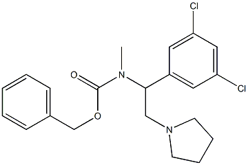 1-PYRROLIDIN-2-(3',5'-DICHLOROPHENYL)-2-(N-CBZ-N-METHYL)AMINO-ETHANE
 Structure