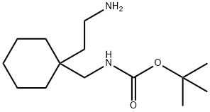 2-(1-N-BOC-AMINOMETHYL-CYCLOHEXYL)-ETHYLAMINE
 化学構造式
