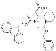 N-FMOC-3-(1-CBZ-PIPERIDIN-2-YL)-DL-BETA-ALANINE
 Structure