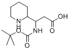 3-BOC-AMINO-3-(2'-)PIPERIDINE-PROPIONIC ACID
 Struktur