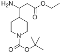 3-(1-BOC-ピペリジン-4-イル)-Β-DL-アラニン酸エチルHYDROCHLORIDE 化学構造式