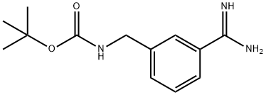3-BOC-アミノメチルベンズアミジン 化学構造式