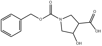 N‐CBZ‐4‐ヒドロキシ‐Β‐プロリン 化学構造式