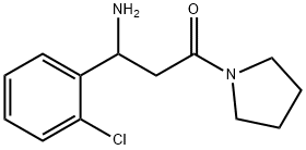 N-PYRROLIDIN-3-AMINO-3-(2'-CHLOROPHENYL)PROPIONAMIDE
 Structure