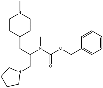 1-PYRROLIDIN-2-(N-CBZ-N-METHYL)AMINO-3-(4'-N-METHYL)PIPERIDINE-PROPANE
 Structure