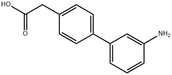 4-BIPHENYL-3'-AMINO-ACETIC ACID
 Structure
