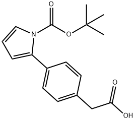 4-(2'-N-BOC-PYRROLE)PHENYLACETIC ACID
 化学構造式